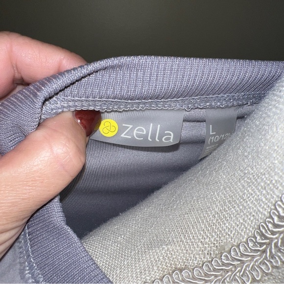 Zella Lavender Fleece Girls Size L 10/12 Crop Top Sweater - Picture 8 of 10